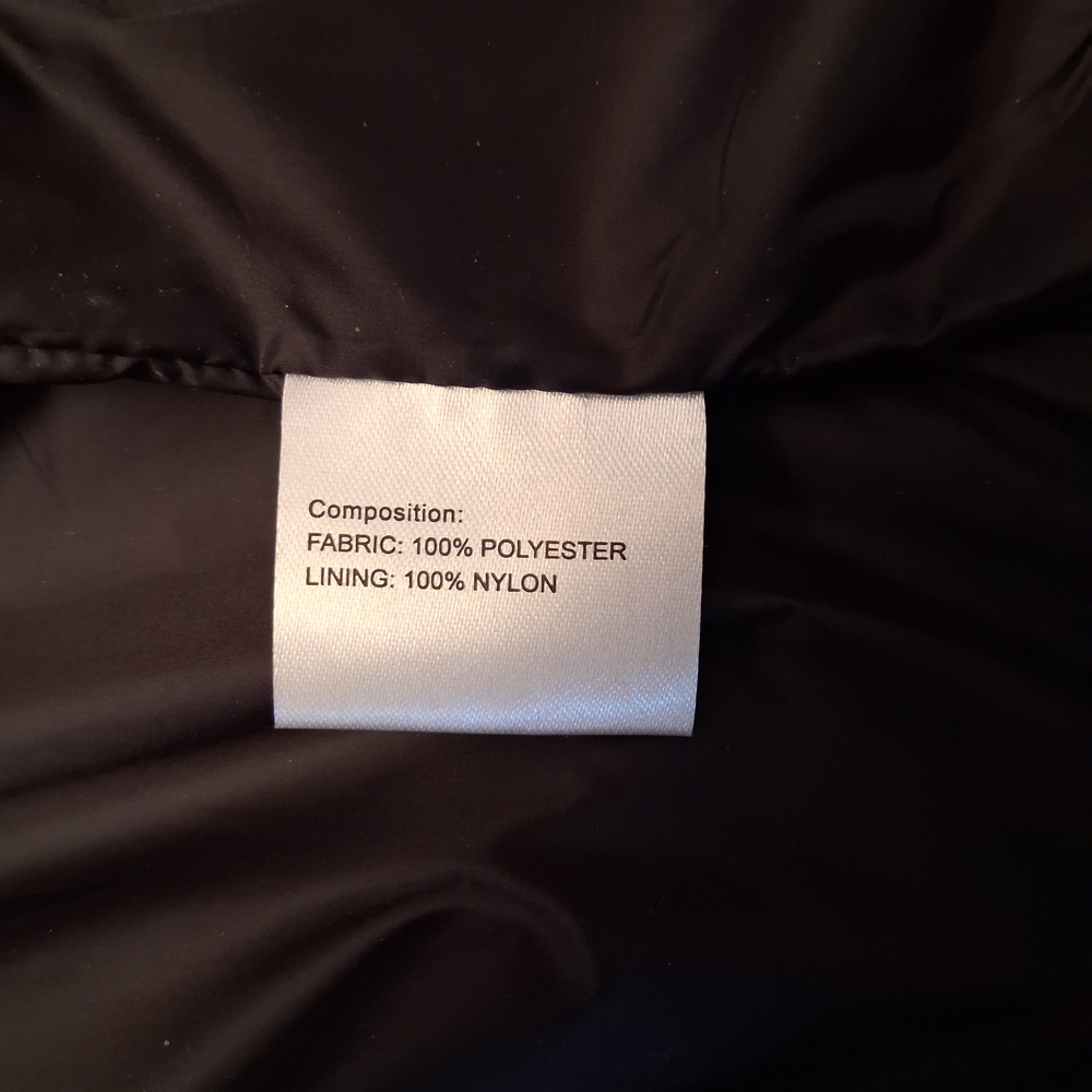 Men's Black Bomber Jacket - Classic Zip Front - Picture 7 of 12